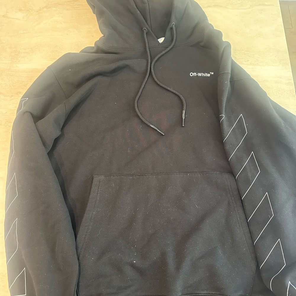Off-White Black Garment with Label Detail